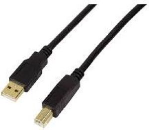 Kabel USB LogiLink USB-A - USB-B 20 m Czarny (UA0266) 1
