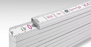 Stabila Drewniany przymiar składany buk 1407 GEO, 2 m, biały 2