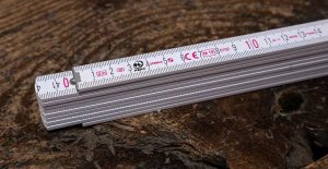 Stabila Drewniany przymiar składany buk 1407 GEO, 2 m, biały 3