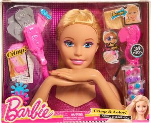 Just Play Barbie - głowa do stylizacji – blond (61680) 1