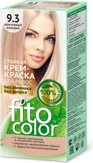 Fitocosmetics Fitocolor Farba-krem do włosów nr 9.3 perłowy blond 1op. 1