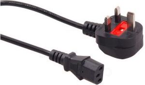 Kabel zasilający Maclean 3 pin wtyk GB, 3m (MCTV-807) 1