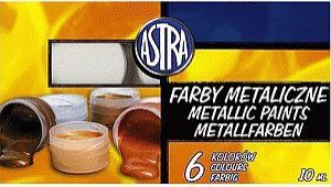 Astra Farby plakatowe 6 kolorów/10 ml metaliczne 1
