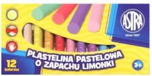 Astra Plastelina pastelowa 12 kolorów o zapachu limonki 1