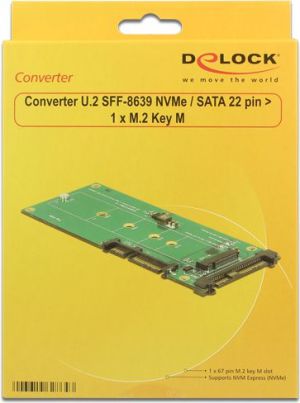 Kieszeń Delock U.2 SFF-8639 / SATA III > 1 x M.2 NVMe M-key (62864) 5