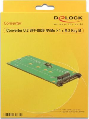 Kieszeń Delock Konwerter U.2 SFF-8639 NVMe > 1 x M.2 z wpustem M (62865) 5