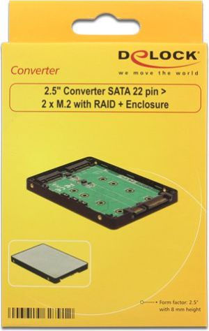 Kieszeń Delock 2x M.2 SATA - 2.5" SATA III (62791) 6