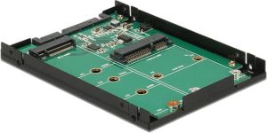 Kieszeń Delock 2.5" na dysk M.2 SATA + mSATA (62866) 3