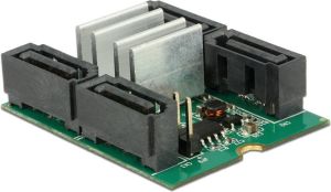 Delock Konwerter M.2 B+M > 4x 7-pin SATA III z obsługą RAID (62850) 2