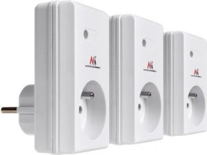 Maclean Gniazdka sieciowe wewnętrzne sterowane pilotem Maclean Energy MCE153 3 sztuki (MCE153) 3