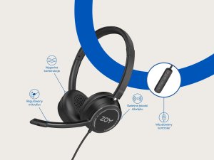 Klawiatura + mysz ZOY Klawiatura + mysz ZOY ZKM888 + Podstawka pod laptopa ZOY ZLS02 + Słuchawki ZOY ZHS40 15