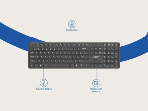 Klawiatura + mysz ZOY Klawiatura + mysz ZOY ZKM888 + Podstawka pod laptopa ZOY ZLS02 + Słuchawki ZOY ZHS40 7