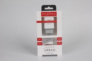 Ładowarka Maxximus Ład. sieć. Maxximus Urban 2.1A Lightning, 2xUSB 5