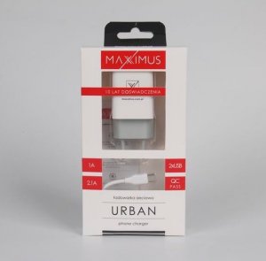 Ładowarka Maxximus Ład. sieć. Maxximus Urban 2.1A Micro USB, 2xUSB 1