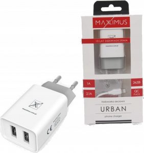Ładowarka Maxximus Ład. sieć. Maxximus Urban 2.1A Type-C, 2xUSB 2