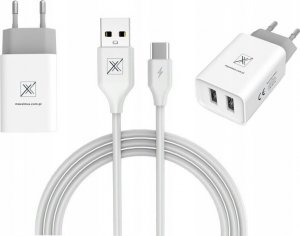 Ładowarka Maxximus Ład. sieć. Maxximus Urban 2.1A Type-C, 2xUSB 7