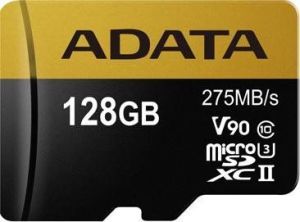 Karta ADATA Premier One MicroSDXC 128 GB Class 10 UHS-II/U3 V90 (AUSDX128GUII3CL10-CA1) 2