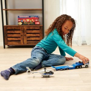 Majorette Majorette Grand Zestaw policyjny ciężarówka Volvo z przyczepą i helikopter 4