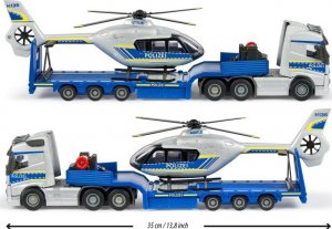 Majorette Majorette Grand Zestaw policyjny ciężarówka Volvo z przyczepą i helikopter 6