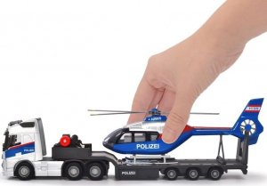 Majorette Majorette Grand Zestaw policyjny ciężarówka Volvo z przyczepą i helikopter 7
