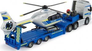 Majorette Majorette Grand Zestaw policyjny ciężarówka Volvo z przyczepą i helikopter 9