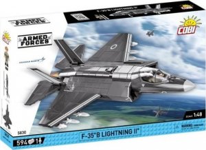 Cobi COBI 5830 Armed Forces Samolot myśliwski wielozadaniowy F-35B Lightning II Royal Air Force 594 klocki 1