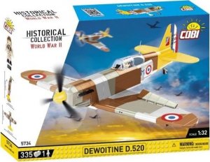 Cobi COBI 5734 Historical Collection WWII Samolot myśliwski francuski Dewoitine D.520 335 klocków 1