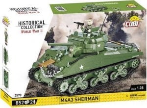 Cobi COBI 2570 Historical Collection WWII Amerykański czołg średni M4A3 Sherman 852 klocki 1