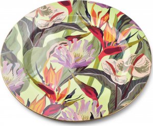 Mondex BLANCHE COLOURS Podtalerz kwiaty art.dekoracyjny 33x33x2cm 1
