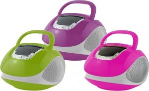 Radioodtwarzacz Ravo BOOMBOX BM110 Radio Przenośny Głośnik Bluetooth USB AUX różowy 7
