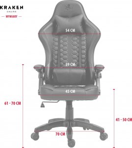 Fotel Kraken Feyton czarno-czerwony 2