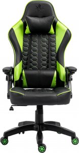 Fotel Kraken Feyton czarno-zielony 4