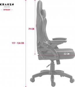 Fotel Kraken Feyton czarno-biały 3