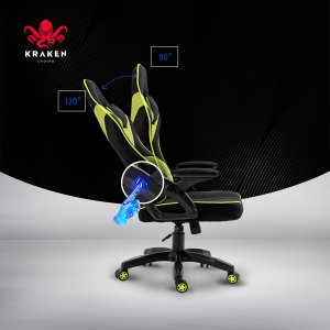 Fotel Kraken Feyton czarno-zielony 16