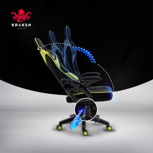 Fotel Kraken Feyton czarno-zielony 17