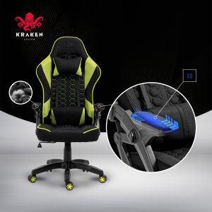 Fotel Kraken Feyton czarno-zielony 18