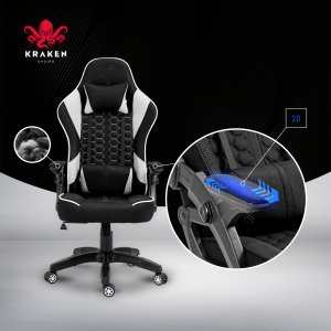 Fotel Kraken Feyton czarno-biały 18