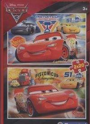 Clementoni Puzzle 2x20 elementów Cars 3 (07027) 1