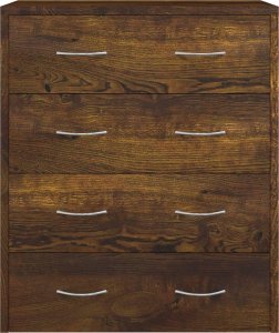 vidaXL Komoda z 4 szufladami, 60 x 30,5 x 71 cm, przydymiony dąb 4