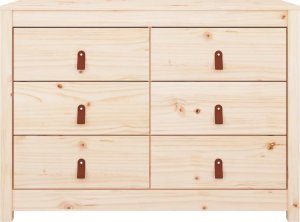 vidaXL Komoda, 100x40x72 cm, lite drewno sosnowe 3