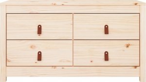 vidaXL Komoda, 100x40x54 cm, lite drewno sosnowe 3