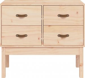 vidaXL Komoda, 90x40x78 cm, lite drewno sosnowe 3