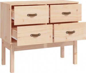 vidaXL Komoda, 90x40x78 cm, lite drewno sosnowe 4