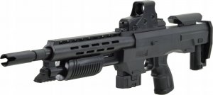 Skleplolki KARABIN LASER PISTOLET BROŃ ASG NA KULKI TŁUMIK 2