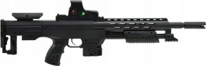 Skleplolki KARABIN LASER PISTOLET BROŃ ASG NA KULKI TŁUMIK 3