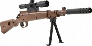 Skleplolki ZABAWKI DZIECI TŁUMIK MINI KARABIN NA KULKI ŻELOWE 8