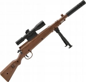 Skleplolki ZABAWKI DZIECI TŁUMIK MINI KARABIN NA KULKI ŻELOWE 9