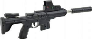 Skleplolki KARABIN PISTOLET NA KULKI LASER ASG REPLIKA 44CM 4