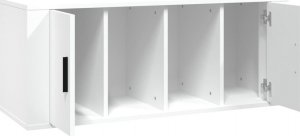 vidaXL Szafka pod TV, biała, 100x35x40 cm, materiał drewnopochodny 7