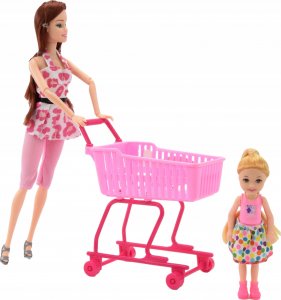 Skleplolki LALKA MAMA TYPU BARBIE ZAKUPY AKCESORIA ZESTAW 2